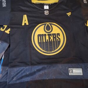 Fanatics NHL Oilers Black Jersey